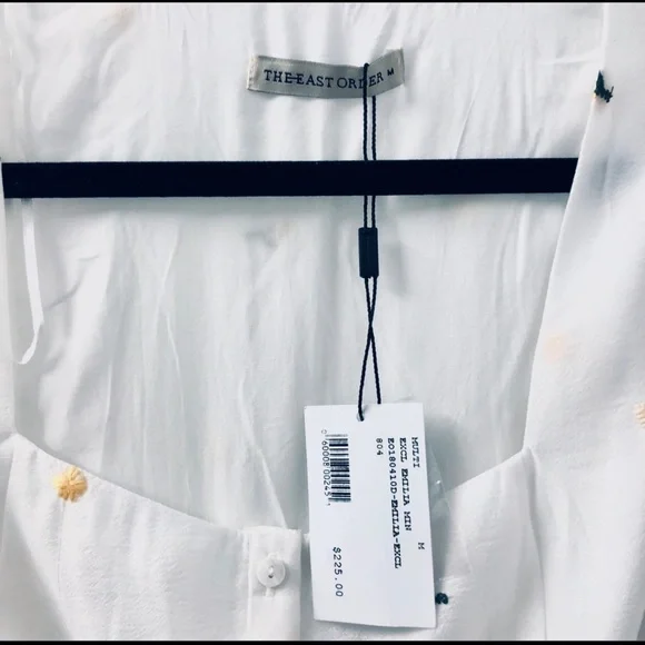 NWT Designer Dress Embroidered Mini Long Sleeves Party Cocktail Gift - Picture 6 of 7